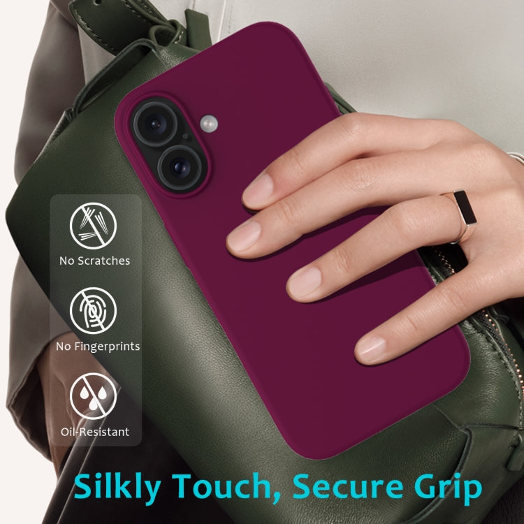For iPhone 16 Plus Solid Color Silicone Phone Case(Violet) - More iPhone Cases by PMC TechLife | Online Shopping South Africa | PMC TechLife | Buy Now Pay Later Mobicred