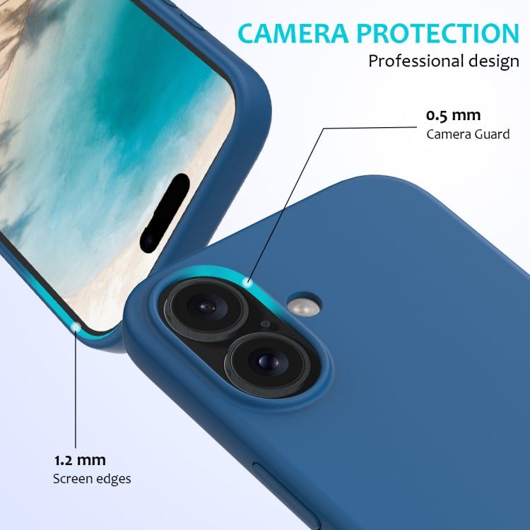 For iPhone 16 Solid Color Silicone Phone Case(Cobalt Blue) - More iPhone Cases by PMC TechLife | Online Shopping South Africa | PMC TechLife | Buy Now Pay Later Mobicred