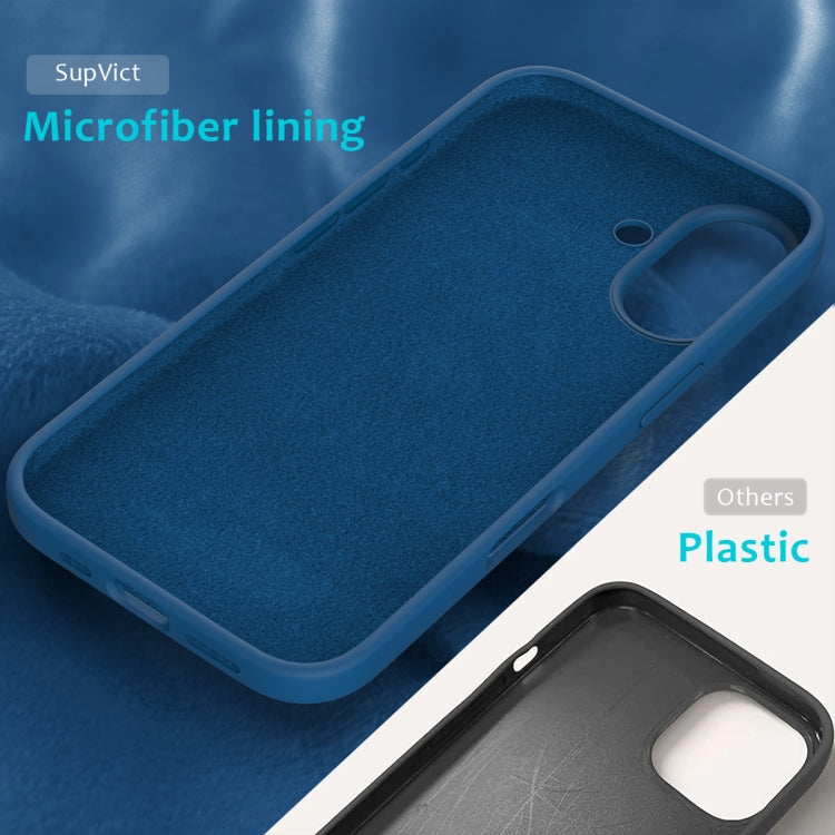 For iPhone 16 Solid Color Silicone Phone Case(Cobalt Blue) - More iPhone Cases by PMC TechLife | Online Shopping South Africa | PMC TechLife | Buy Now Pay Later Mobicred