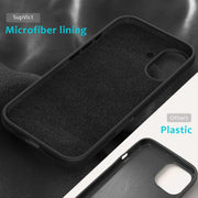 For iPhone 16 Solid Color Silicone Phone Case(Black)