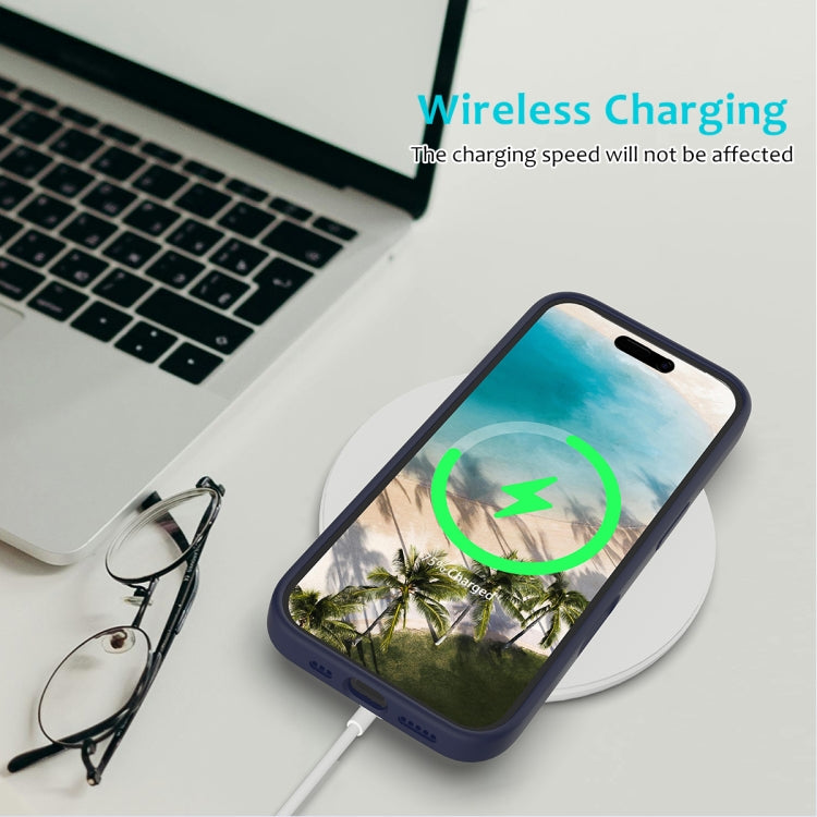 For iPhone 16 Solid Color Silicone Phone Case(Midnight Blue) - More iPhone Cases by PMC TechLife | Online Shopping South Africa | PMC TechLife | Buy Now Pay Later Mobicred