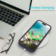 For iPhone 16 Solid Color Silicone Phone Case(Midnight Blue)