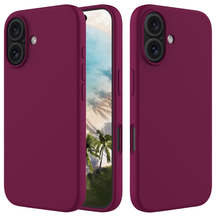 For iPhone 16 Solid Color Silicone Phone Case(Violet) - More iPhone Cases by PMC TechLife | Online Shopping South Africa | PMC TechLife | Buy Now Pay Later Mobicred