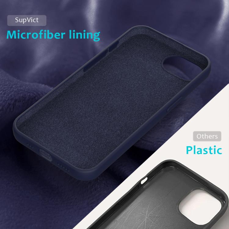 For iPhone 16e Solid Color Silicone Phone Case(Midnight Blue) - iPhone 16e Cases by PMC TechLife | Online Shopping South Africa | PMC TechLife | Buy Now Pay Later Mobicred