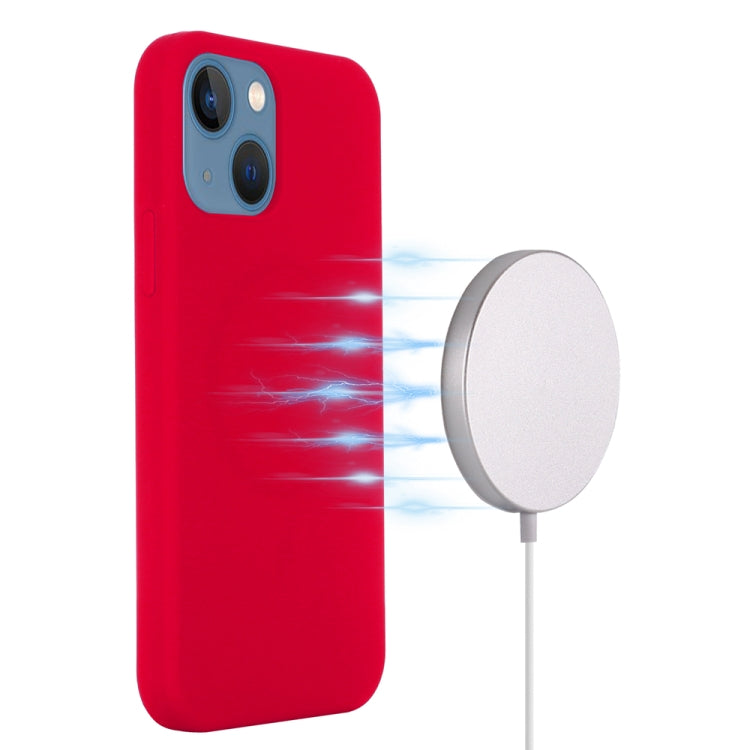 For iPhone 15 Plus Shockproof Silicone Magsafe Phone Case(Red) - iPhone 15 Plus Cases by PMC TechLife | Online Shopping South Africa | PMC TechLife