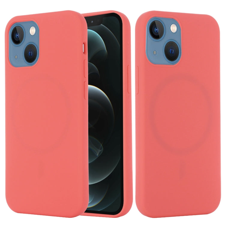 For iPhone 15 Shockproof Silicone Magsafe Phone Case(Pink Orange) - iPhone 15 Cases by PMC TechLife | Online Shopping South Africa | PMC TechLife