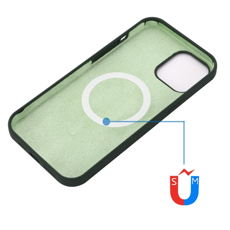 For iPhone 15 Shockproof Silicone Magsafe Phone Case(Dark Green) - iPhone 15 Cases by PMC TechLife | Online Shopping South Africa | PMC TechLife