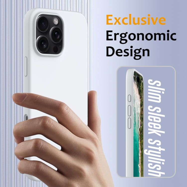 For iPhone 16 Pro Max Shockproof Silicone Magsafe Phone Case(White) - free shipping - PMC Jewellery - Order now!
