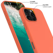 For iPhone 16 Pro Max Shockproof Silicone Magsafe Phone Case(Gold Orange)