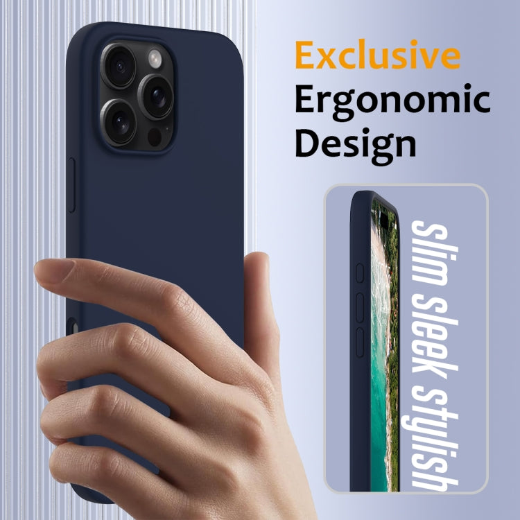 For iPhone 16 Pro Max Shockproof Silicone Magsafe Phone Case(Navy Blue) - iPhone 16 Pro Max Cases by PMC TechLife | Online Shopping South Africa | PMC TechLife | Buy Now Pay Later Mobicred