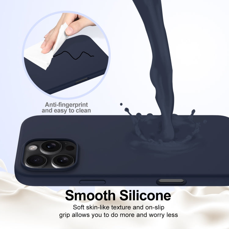 For iPhone 16 Pro Max Shockproof Silicone Magsafe Phone Case(Navy Blue) - iPhone 16 Pro Max Cases by PMC TechLife | Online Shopping South Africa | PMC TechLife | Buy Now Pay Later Mobicred