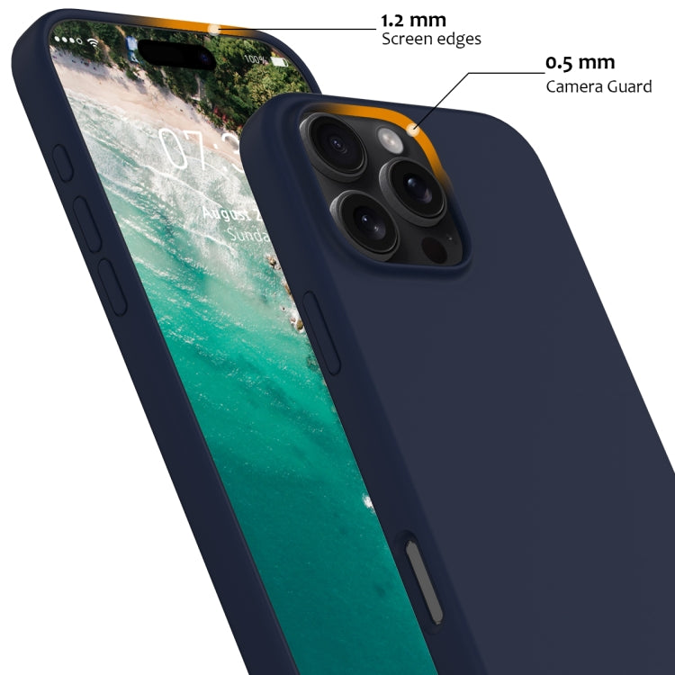For iPhone 16 Pro Max Shockproof Silicone Magsafe Phone Case(Navy Blue) - iPhone 16 Pro Max Cases by PMC TechLife | Online Shopping South Africa | PMC TechLife | Buy Now Pay Later Mobicred