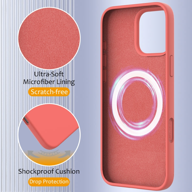 For iPhone 16 Pro Shockproof Silicone Magsafe Phone Case(Pink Orange) - free shipping - PMC TechLife - Order now!