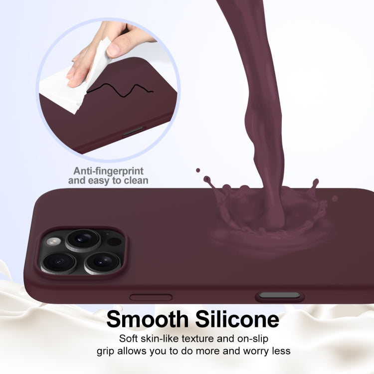 For iPhone 16 Pro Shockproof Silicone Magsafe Phone Case(Plum Color) - iPhone 16 Pro Cases by PMC TechLife | Online Shopping South Africa | PMC TechLife | Buy Now Pay Later Mobicred