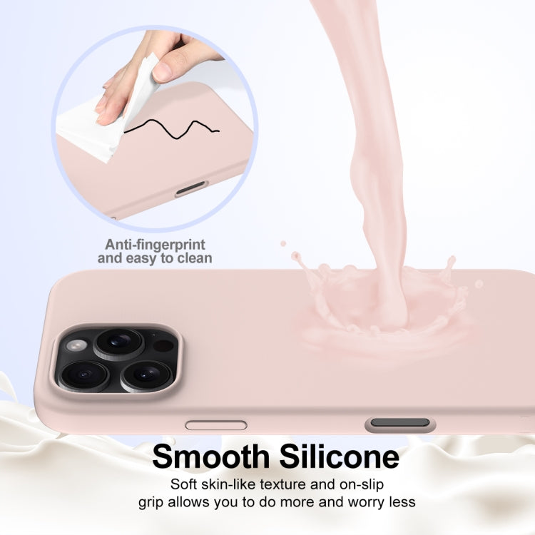 For iPhone 16 Pro Shockproof Silicone Magsafe Phone Case(Sand Pink) - iPhone 16 Pro Cases by PMC TechLife | Online Shopping South Africa | PMC TechLife | Buy Now Pay Later Mobicred