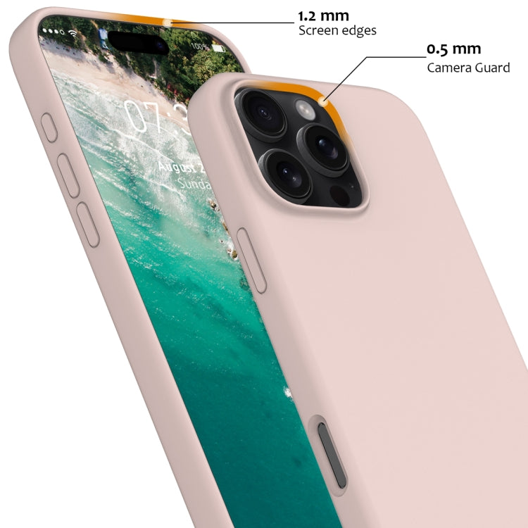 For iPhone 16 Pro Shockproof Silicone Magsafe Phone Case(Sand Pink) - iPhone 16 Pro Cases by PMC TechLife | Online Shopping South Africa | PMC TechLife | Buy Now Pay Later Mobicred