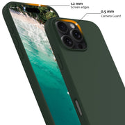 For iPhone 16 Pro Shockproof Silicone Magsafe Phone Case(Dark Green)