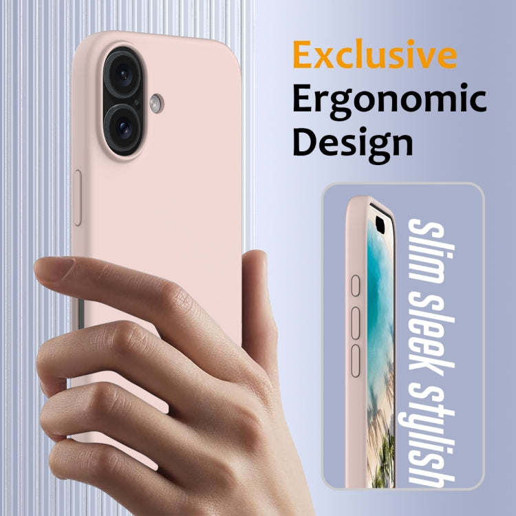 For iPhone 16 Plus Shockproof Silicone Magsafe Phone Case(Sand Pink) - iPhone 16 Plus Cases by PMC TechLife | Online Shopping South Africa | PMC TechLife | Buy Now Pay Later Mobicred