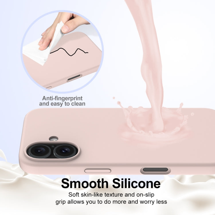 For iPhone 16 Plus Shockproof Silicone Magsafe Phone Case(Sand Pink) - iPhone 16 Plus Cases by PMC TechLife | Online Shopping South Africa | PMC TechLife | Buy Now Pay Later Mobicred
