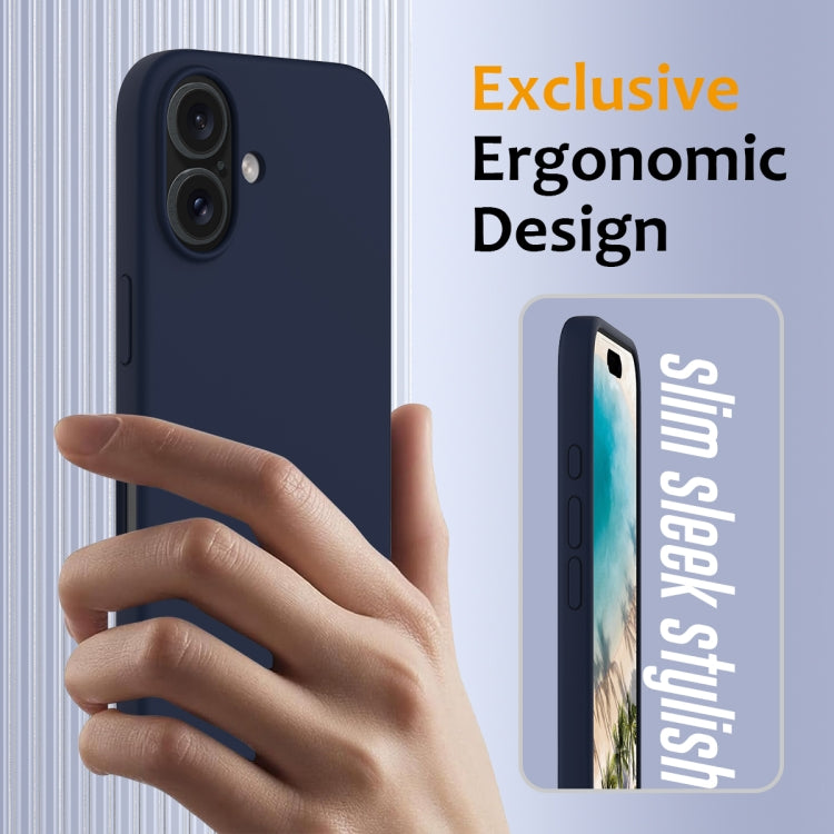 For iPhone 16 Plus Shockproof Silicone Magsafe Phone Case(Navy Blue) - iPhone 16 Plus Cases by PMC TechLife | Online Shopping South Africa | PMC TechLife | Buy Now Pay Later Mobicred