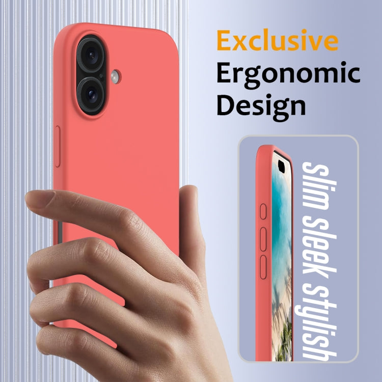 For iPhone 16 Shockproof Silicone Magsafe Phone Case(Pink Orange) - iPhone 16 Cases by PMC TechLife | Online Shopping South Africa | PMC TechLife | Buy Now Pay Later Mobicred