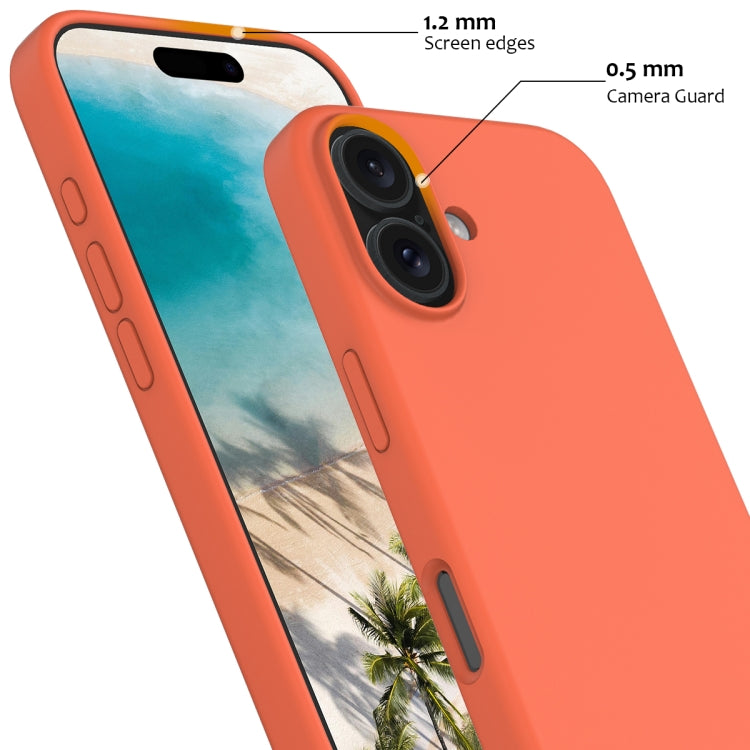 For iPhone 16 Shockproof Silicone Magsafe Phone Case(Gold Orange) - iPhone 16 Cases by PMC TechLife | Online Shopping South Africa | PMC TechLife | Buy Now Pay Later Mobicred