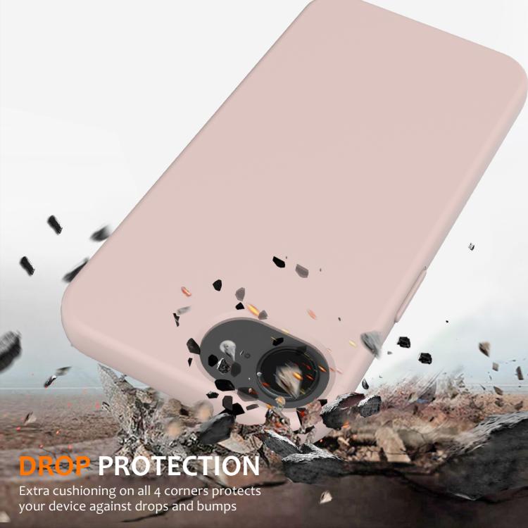 For iPhone 16e Shockproof Silicone Magsafe Phone Case(Sand Pink) - iPhone 16e Cases by PMC TechLife | Online Shopping South Africa | PMC TechLife | Buy Now Pay Later Mobicred