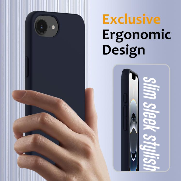 For iPhone 16e Shockproof Silicone Magsafe Phone Case(Navy Blue) - iPhone 16e Cases by PMC TechLife | Online Shopping South Africa | PMC TechLife | Buy Now Pay Later Mobicred