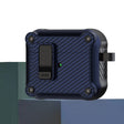 For AirPods 3 Carbon Fiber Magnetic Automatic Switch Earphone Protective Case(Blue) - For AirPods 3 by PMC Jewellery | Online Shopping South Africa | PMC Jewellery | Buy Now Pay Later Mobicred
