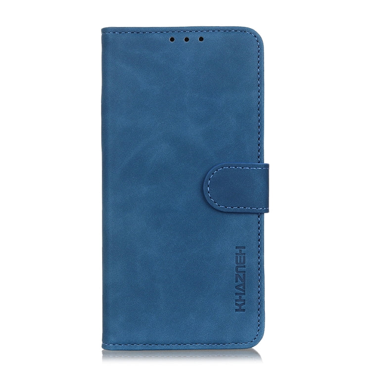 For iPhone 16 Plus KHAZNEH Retro Texture Leather Phone Case(Blue) - iPhone 16 Plus Cases by PMC TechLife | Online Shopping South Africa | PMC TechLife | Buy Now Pay Later Mobicred