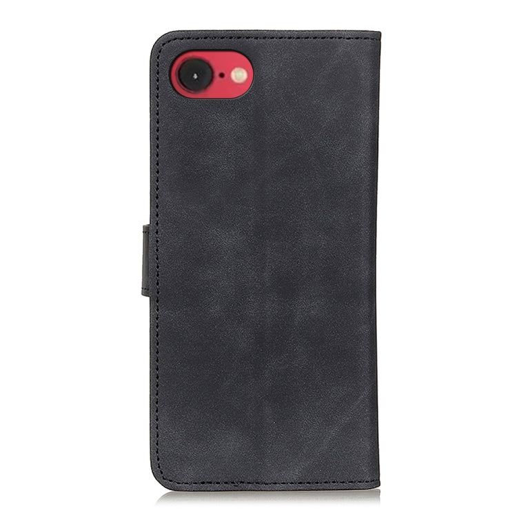For iPhone 16e KHAZNEH Retro Texture Leather Phone Case(Black) - free shipping - PMC TechLife - Order now!
