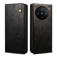 For vivo X100 Pro Oil Wax Crazy Horse Texture Leather Phone Case(Black) - X100 Pro Cases by imak | Online Shopping South Africa | PMC TechLife | Buy Now Pay Later Mobicred