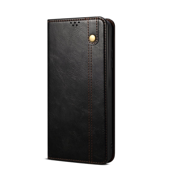For vivo X100 Pro Oil Wax Crazy Horse Texture Leather Phone Case(Black)