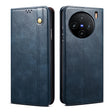 For vivo X100 Oil Wax Crazy Horse Texture Leather Phone Case(Blue) - free shipping - PMC Jewellery - Order now!