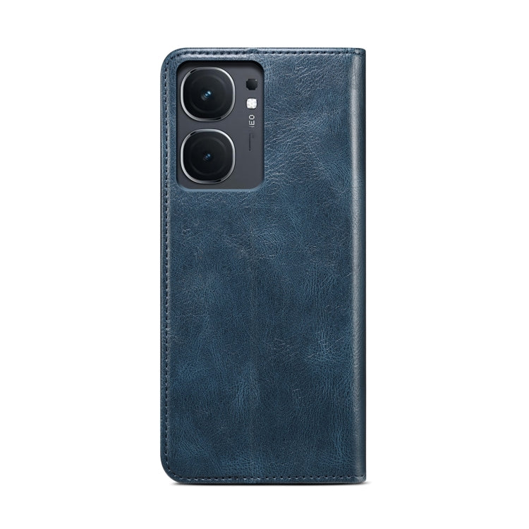 For vivo iQOO Neo9 Pro / Neo9 Oil Wax Crazy Horse Texture Leather Phone Case(Blue) - iQOO Neo9 Cases by PMC TechLife | Online Shopping South Africa | PMC TechLife | Buy Now Pay Later Mobicred