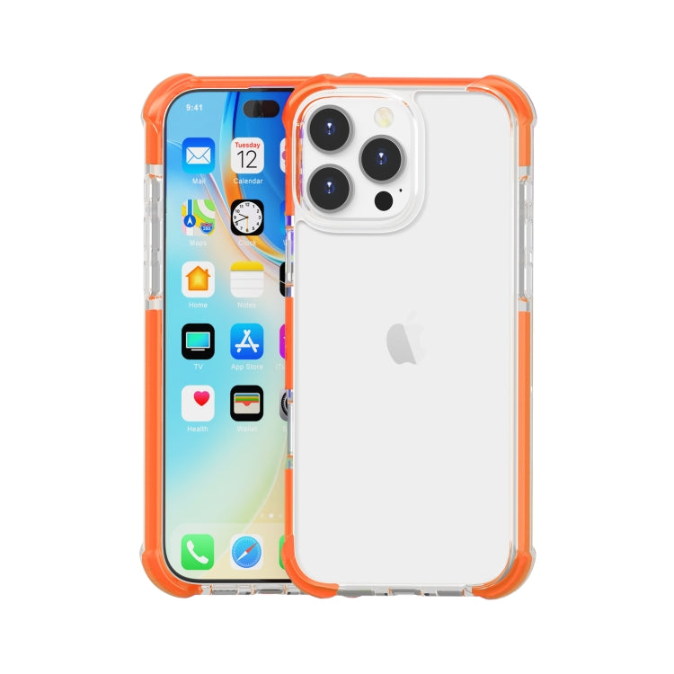For iPhone 16 Pro Max Four-corner Shockproof TPU + Acrylic Phone Case(Orange) - iPhone 16 Pro Max Cases by PMC TechLife | Online Shopping South Africa | PMC TechLife | Buy Now Pay Later Mobicred