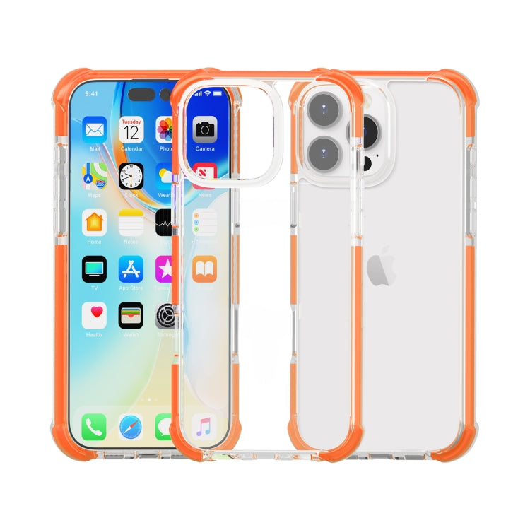 For iPhone 16 Pro Max Four-corner Shockproof TPU + Acrylic Phone Case(Orange) - iPhone 16 Pro Max Cases by PMC TechLife | Online Shopping South Africa | PMC TechLife | Buy Now Pay Later Mobicred