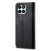 For Honor X8b 4G Global Denim Texture Flip Leather Phone Case(Black)