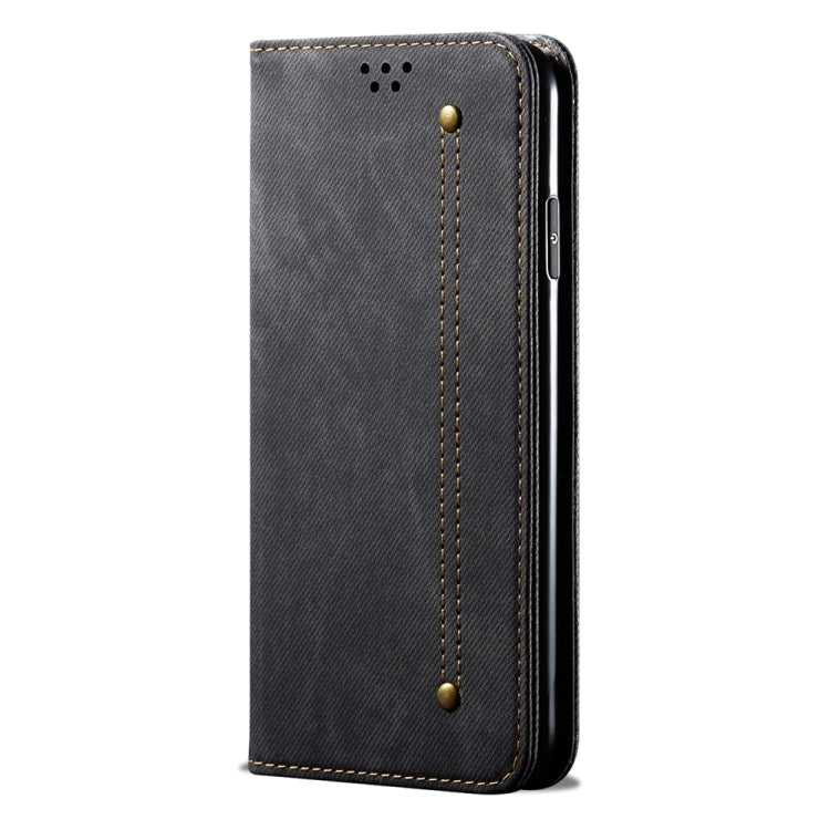 For Honor Play 8T 5G / X7b Denim Texture Flip Leather Phone Case(Black)