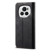 For Honor Magic6 Pro Denim Texture Flip Leather Phone Case(Black)