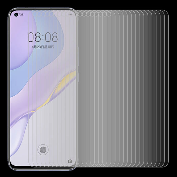 For Huawei nova 7 50 PCS Half-screen Transparent Tempered Glass Film
