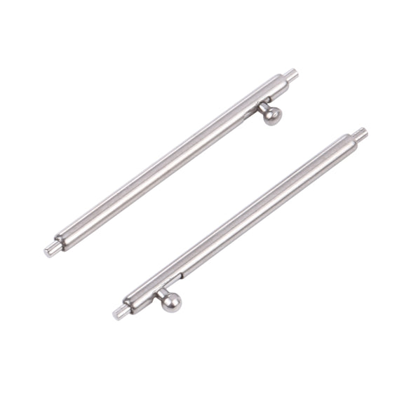 20mm 100pcs Stainless Steel Watch Band Connector, Outside Diameter:1.8mm