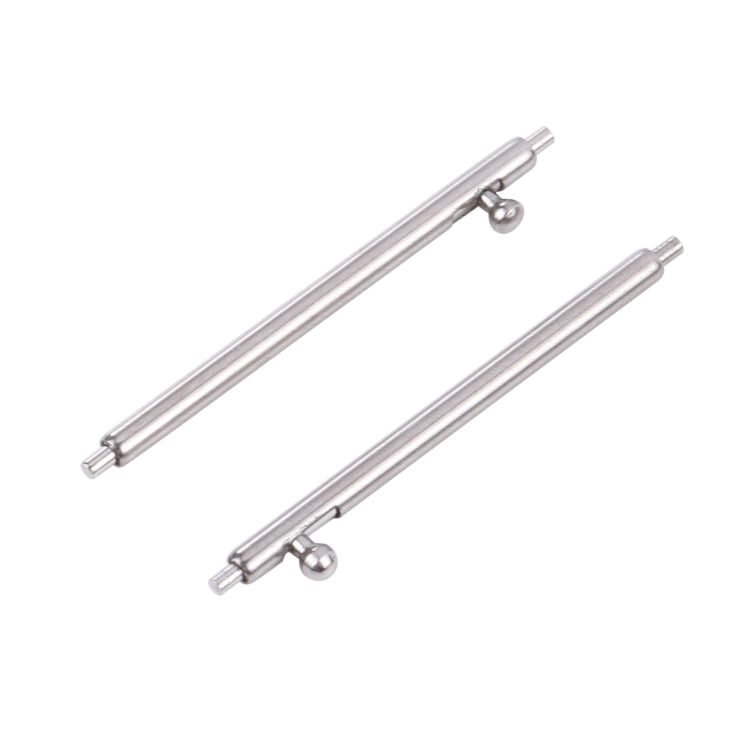 22mm 100pcs Stainless Steel Watch Band Connector, Outside Diameter:1.8mm