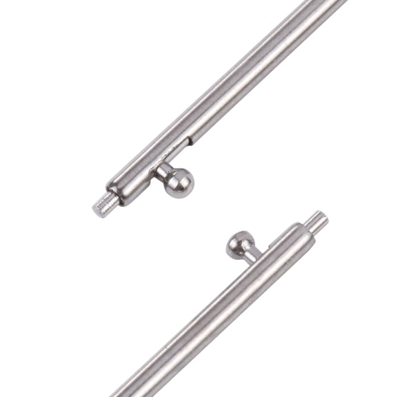22mm 100pcs Stainless Steel Watch Band Connector, Outside Diameter:1.8mm