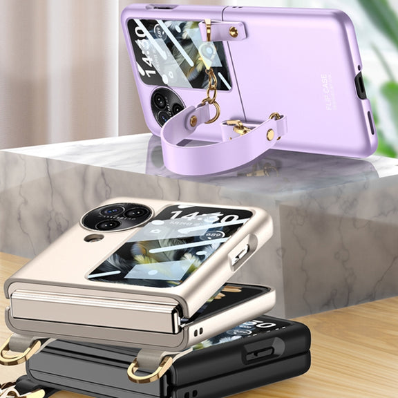 For OPPO Find N3 Flip GKK Integrated Ultra-thin Handbag Phone Case(Purple)