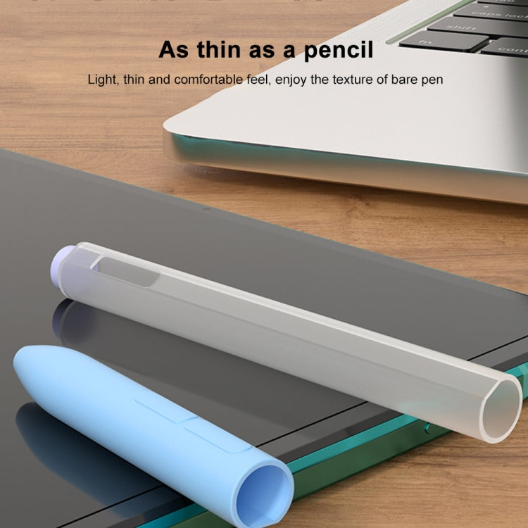For Xiaomi Stylus Pen 2 Jelly Style Translucent Silicone Protective Pen Case(White)