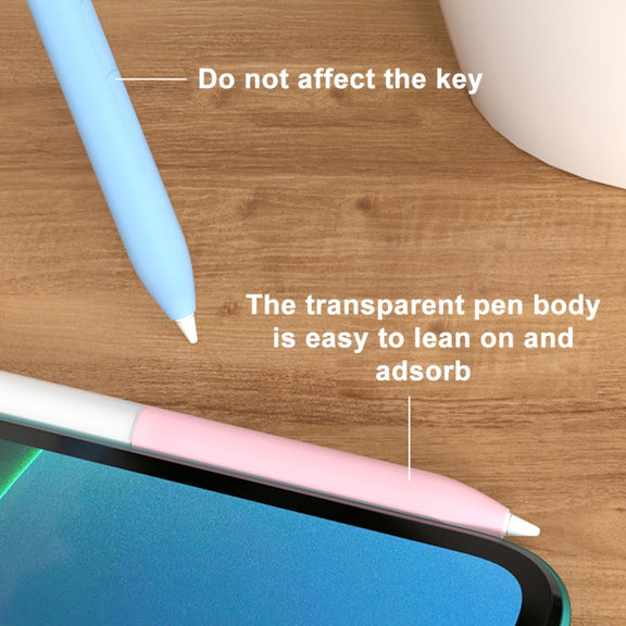 For Xiaomi Stylus Pen 2 Jelly Style Translucent Silicone Protective Pen Case(White)