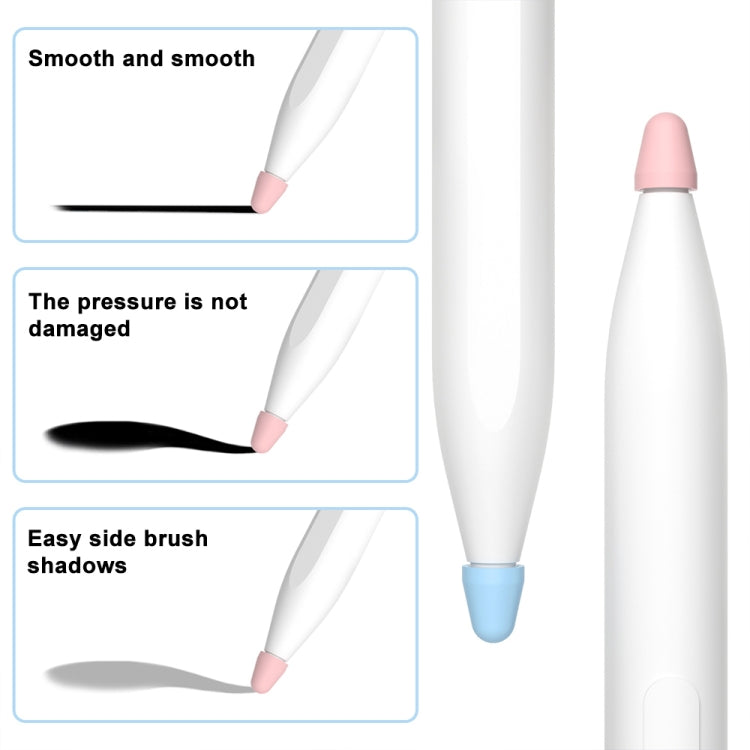 For Xiaomi Stylus Pen 2 8pcs / Set Silicone Wear-resistant Stylus Nib Cover(Transparent)