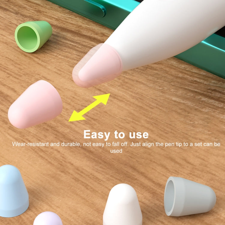 For Xiaomi Stylus Pen 2 8pcs / Set Silicone Wear-resistant Stylus Nib Cover(White) - Pencil Accessories by PMC TechLife | Online Shopping South Africa | PMC TechLife