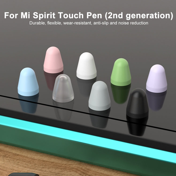 For Xiaomi Stylus Pen 2 8pcs / Set Silicone Wear-resistant Stylus Nib Cover(Black)